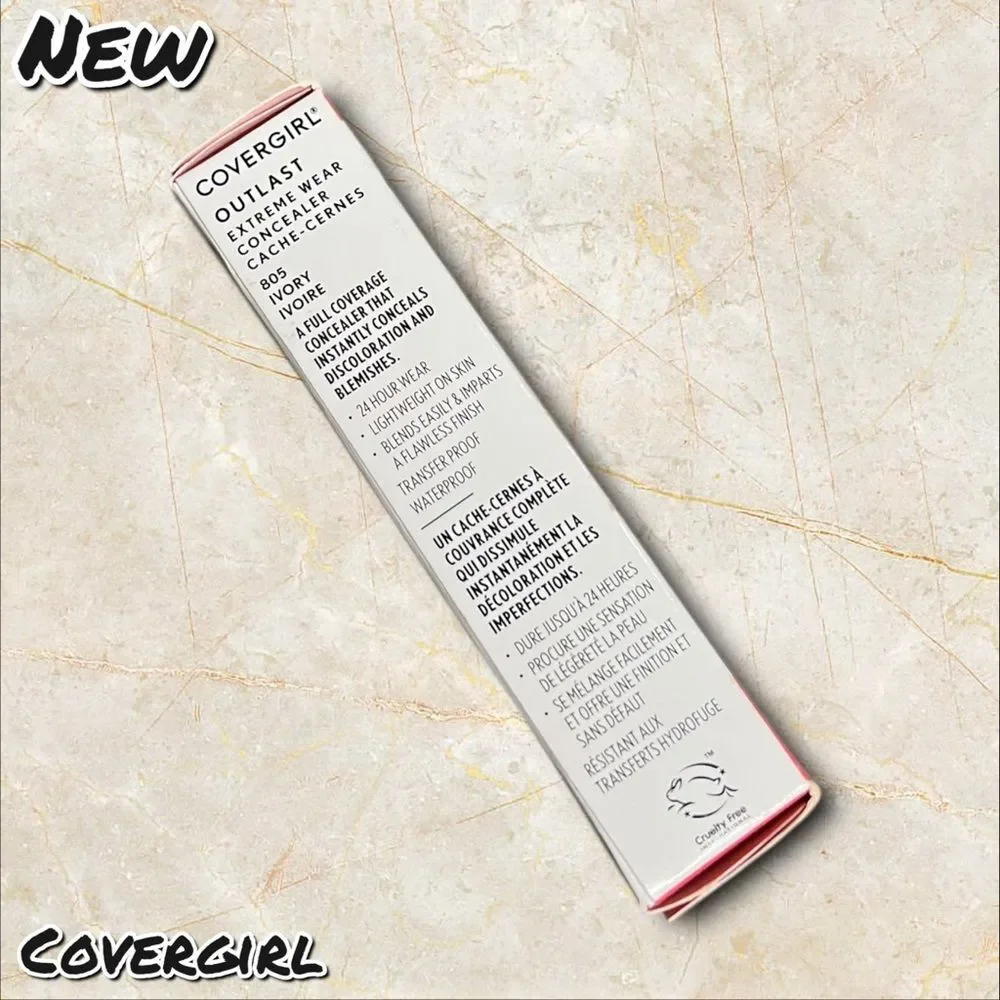 NEW CoverGirl Outlast Extreme Wear Concealer – ivory 805 (0.30 fl oz)
